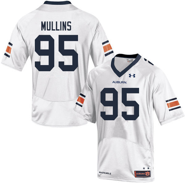 Men #95 Reece Mullins Auburn Tigers College Football Jerseys Sale-White